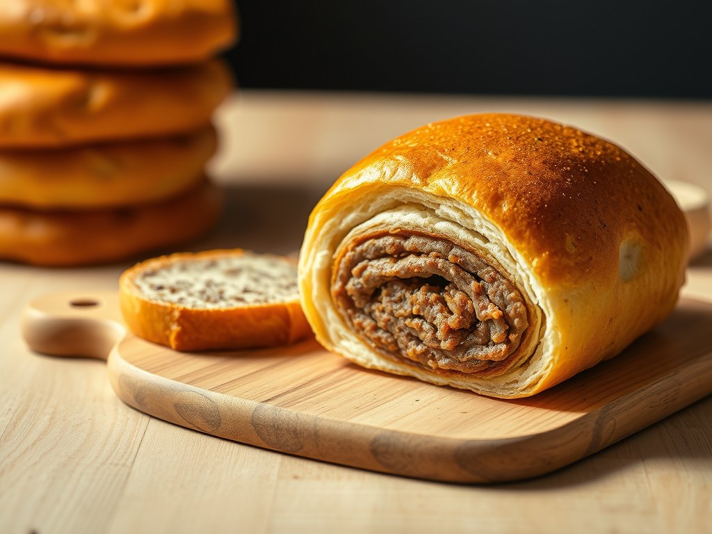 Het echte Brabantse worstenbroodje, AI-gegenereerde illustratie