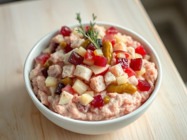 Hollandse haringsalade