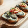 Hollandse maatjesharing met appel