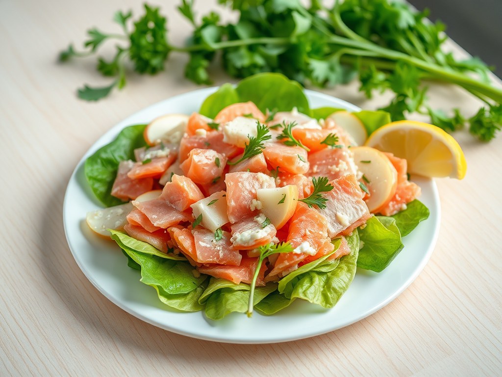 Hollandse vissalade, AI-gegenereerde illustratie