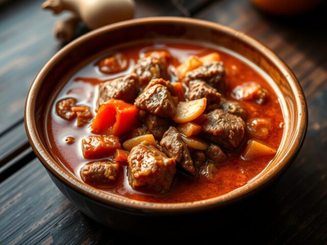 Hongaarse goulash op zijn Vlaams