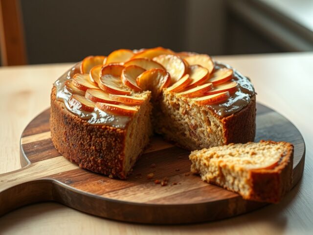 Honingcake met appeltjes