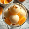Honingsorbet met pijnboompitten