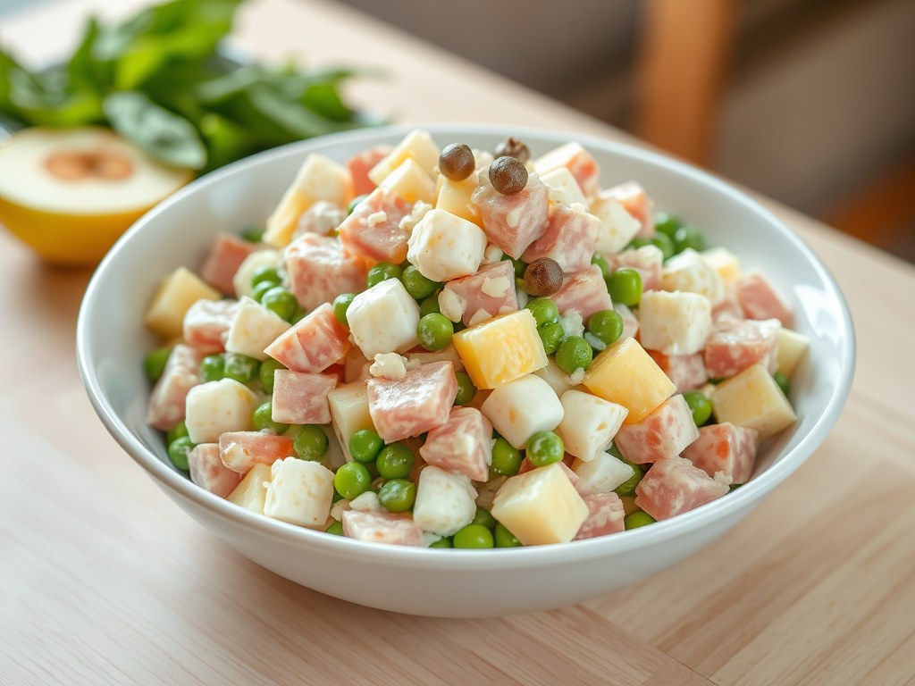 Huzaren salade, AI-gegenereerde illustratie
