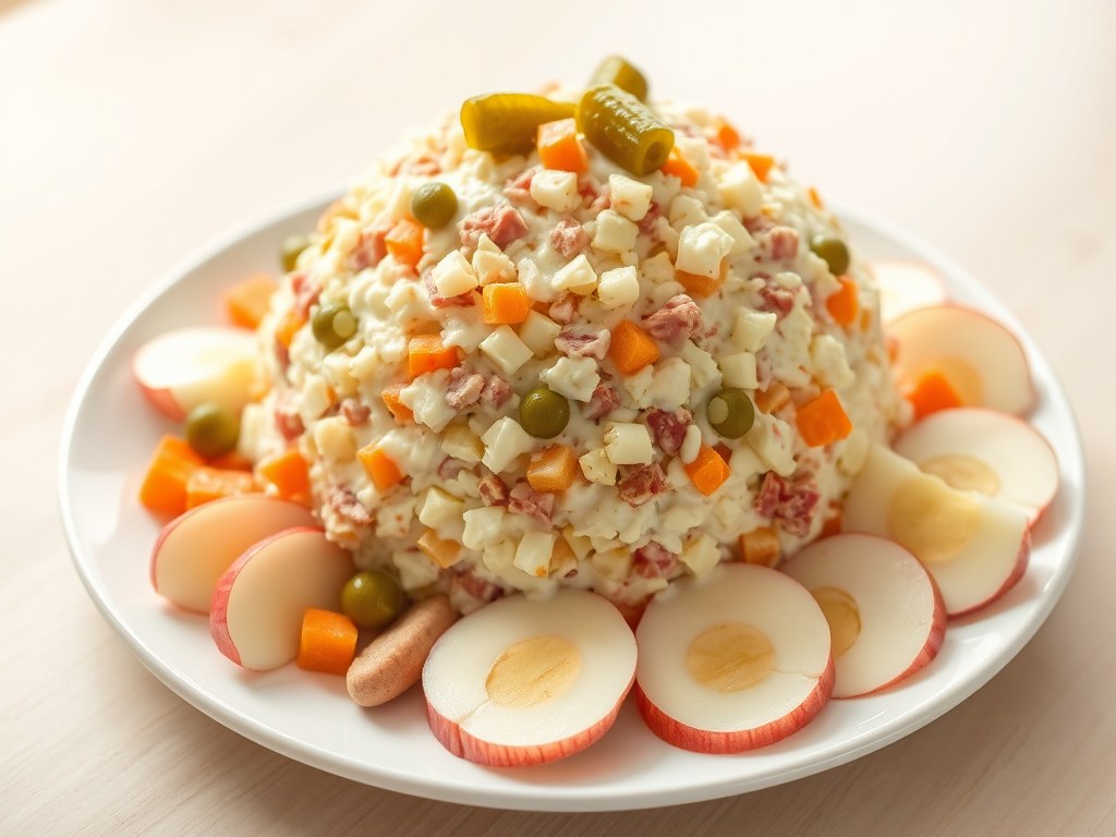 huzarensalade, AI-gegenereerde illustratie