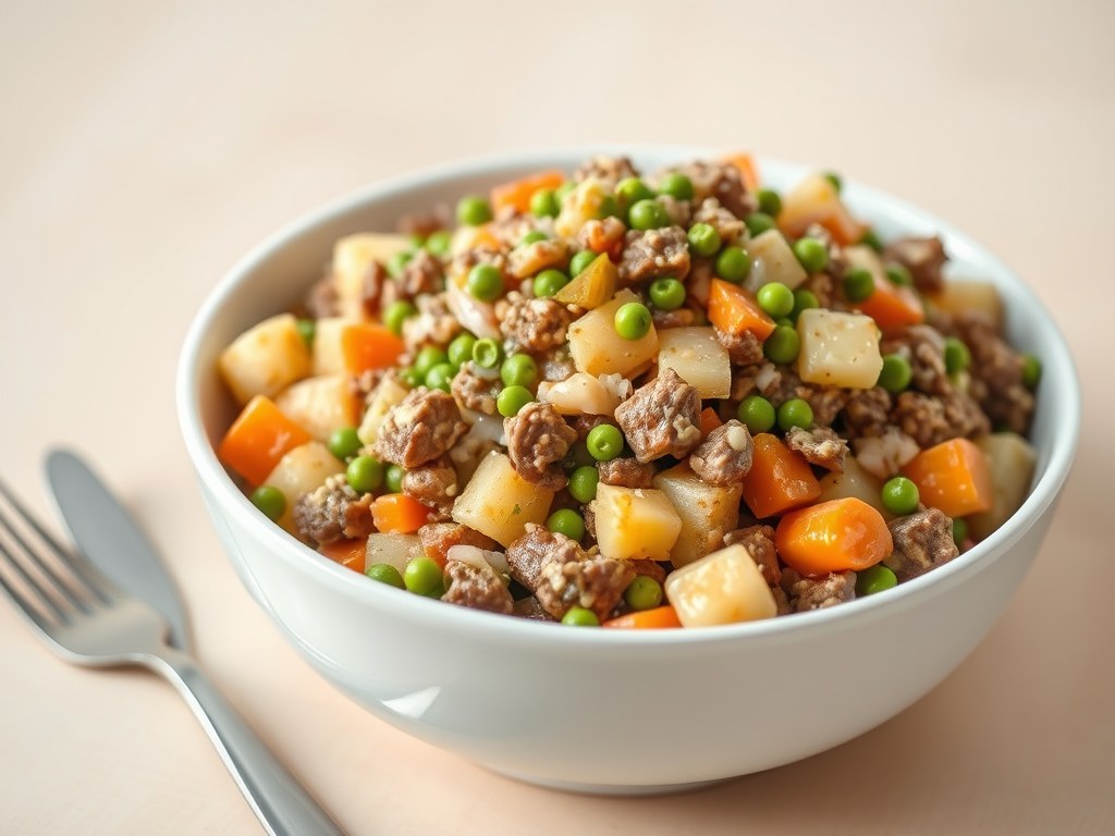 Huzarensalade grof, AI-gegenereerde illustratie