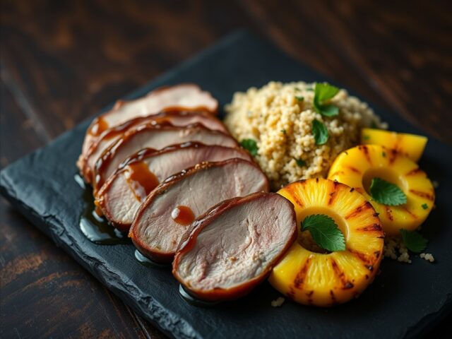 Iberico varkenshaasje met ananas