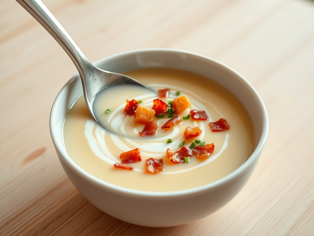 Ierse aardappelsoep, AI-gegenereerde illustratie