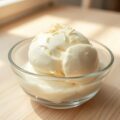 ijs van witte chocolade