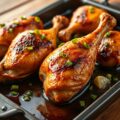 In Citrussap Gemarineerde Kip uit de Oven (van de BBQ)