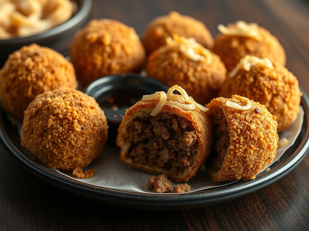 Indische kroketten, AI-gegenereerde illustratie
