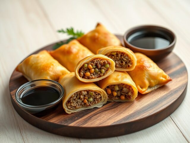 Indische saucijzenbroodjes