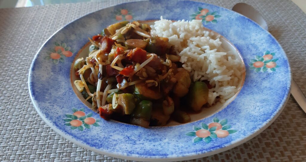Indische spruitjes met taugé