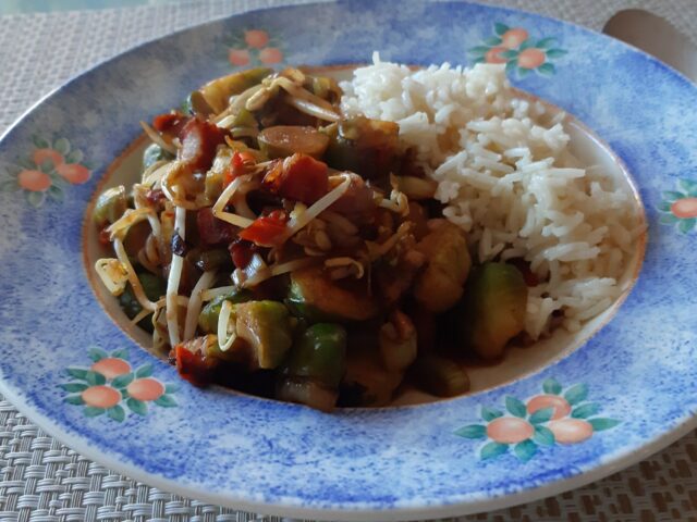 Indische spruitjes met taugé