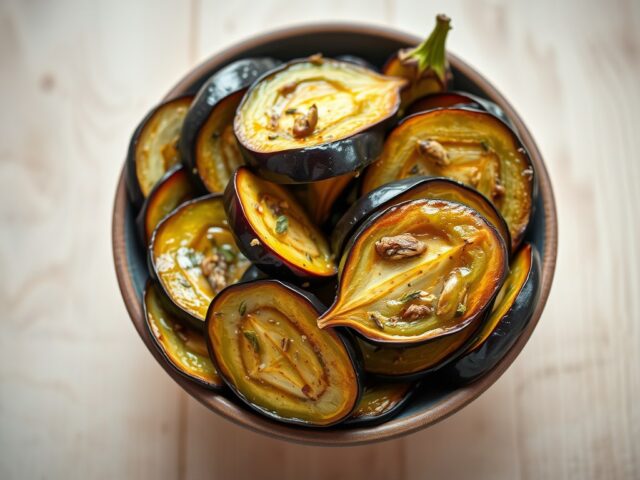 Ingemaakte aubergine