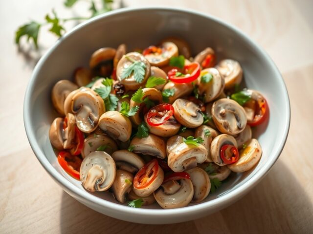 Insalata di Funghi ( salade van paddestoelen )