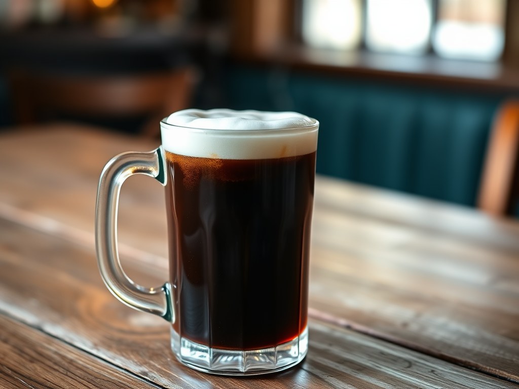 Irish coffee, AI-gegenereerde illustratie