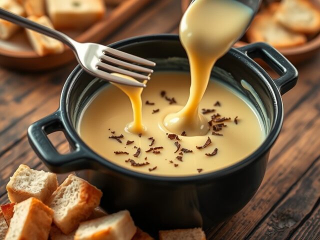 Italiaanse kaasfondue