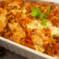 Italiaanse macaroni ovenschotel met rundergehakt en veel groente