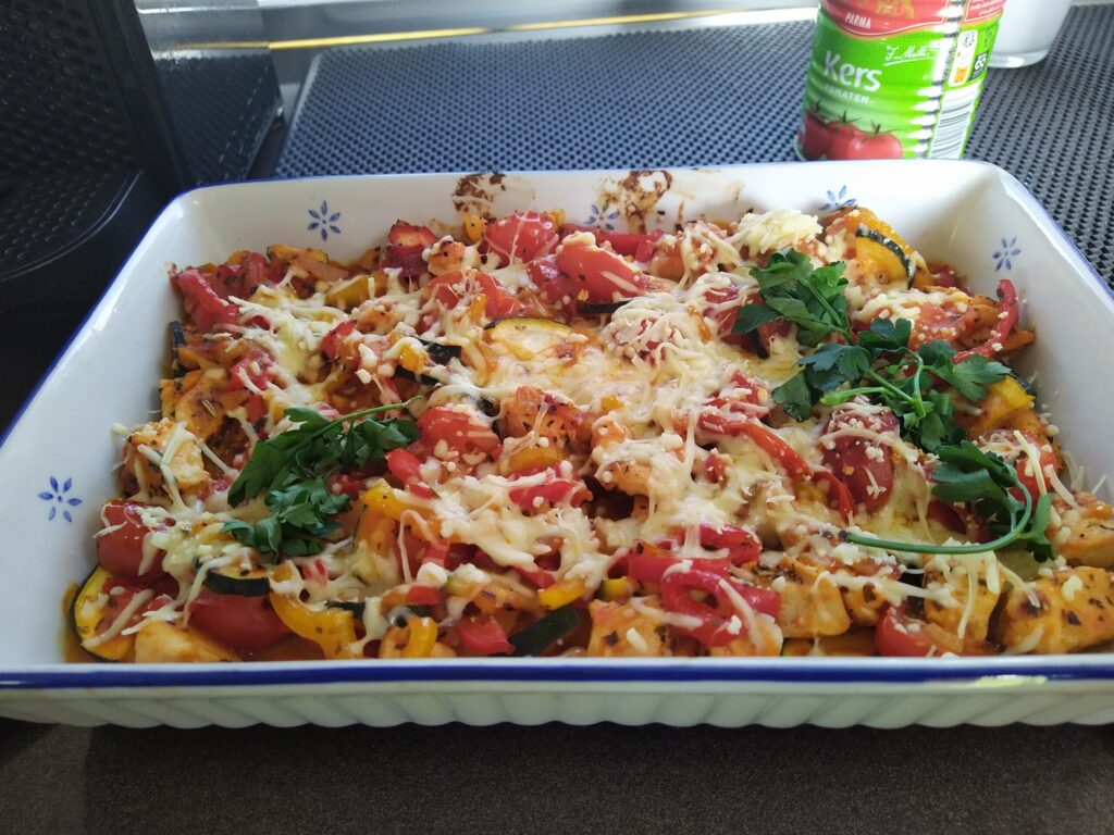 Italiaanse ovenschotel met kip
