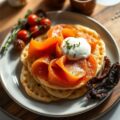 Italiaanse poffertjes met zalm