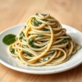 Jamie’s Tagliatelle met spinazie, mascarpone etc