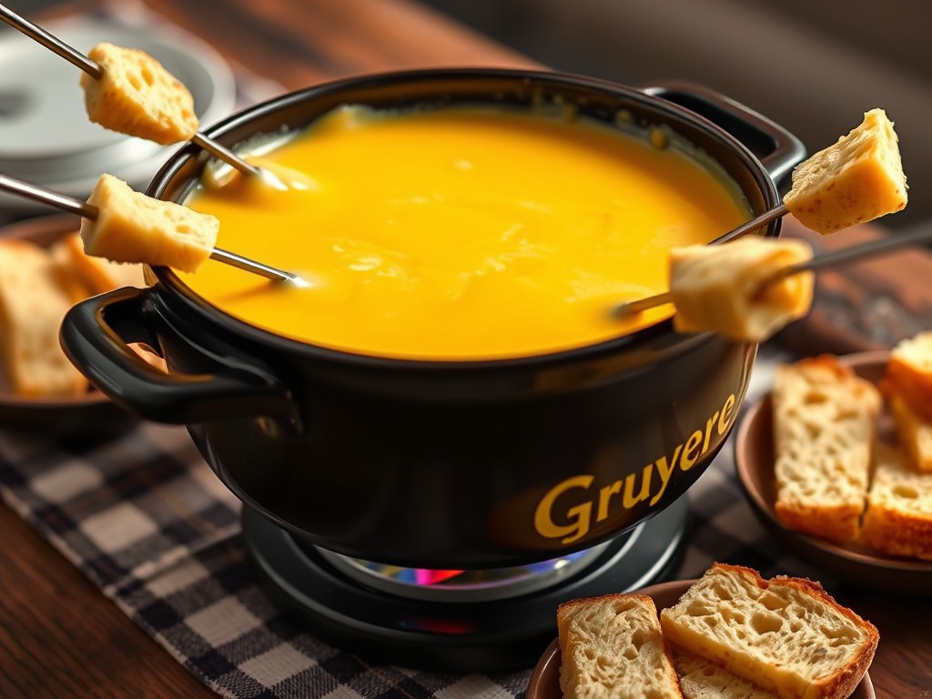 Kaas Fondue, AI-gegenereerde illustratie
