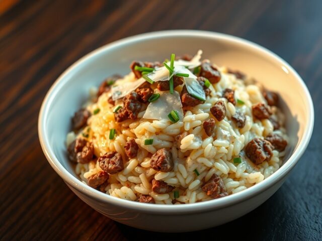 Kaas-Gehakt Risotto