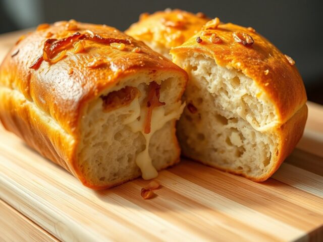 Kaas-uienbrood