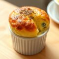 Kaassoufflé van Parmezaanse kaas en Gorgonzola