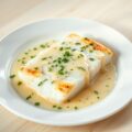 Kabeljauw-filet met een Rieslingsaus