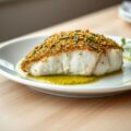 Kabeljauw met pesto-kruidenkorst en (zie opm)