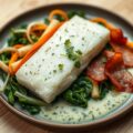 Kabeljauwfilet met fijne kruidensaus