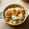 kabeljauwgratin met prei