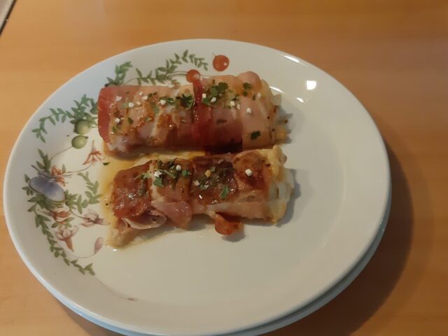 Kabeljauwhaasje in Parmaham