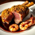 Kalfscarré met gamba’s