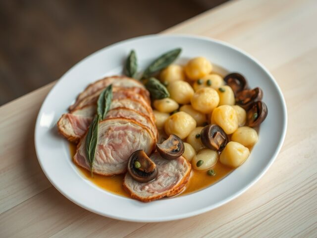 Kalfsgebraad saltimbocca