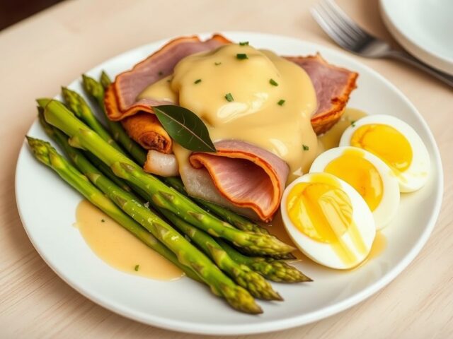 Kalfsoesters met asperges
