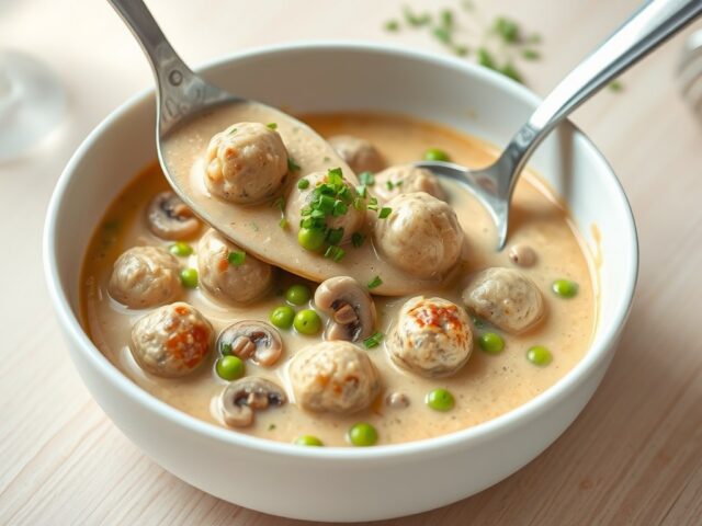 Kalfsragout met gehaktballetjes