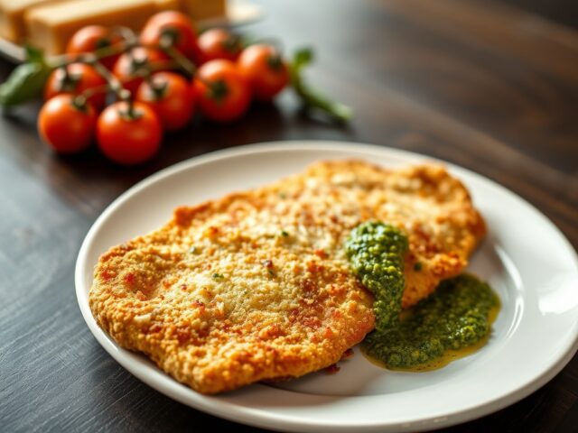 Kalfsvlees Parmigiana met trostomaat