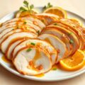 Kalkoenfilet met gember-sinaasappelsaus