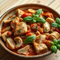 Kalkoenreepjes in Italiaanse tomatensaus