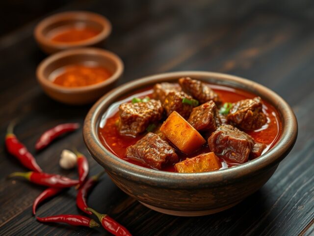 Kambing makassar (geitenvlees gerecht)