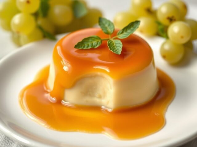 karamelcrÃ¨me met druiven