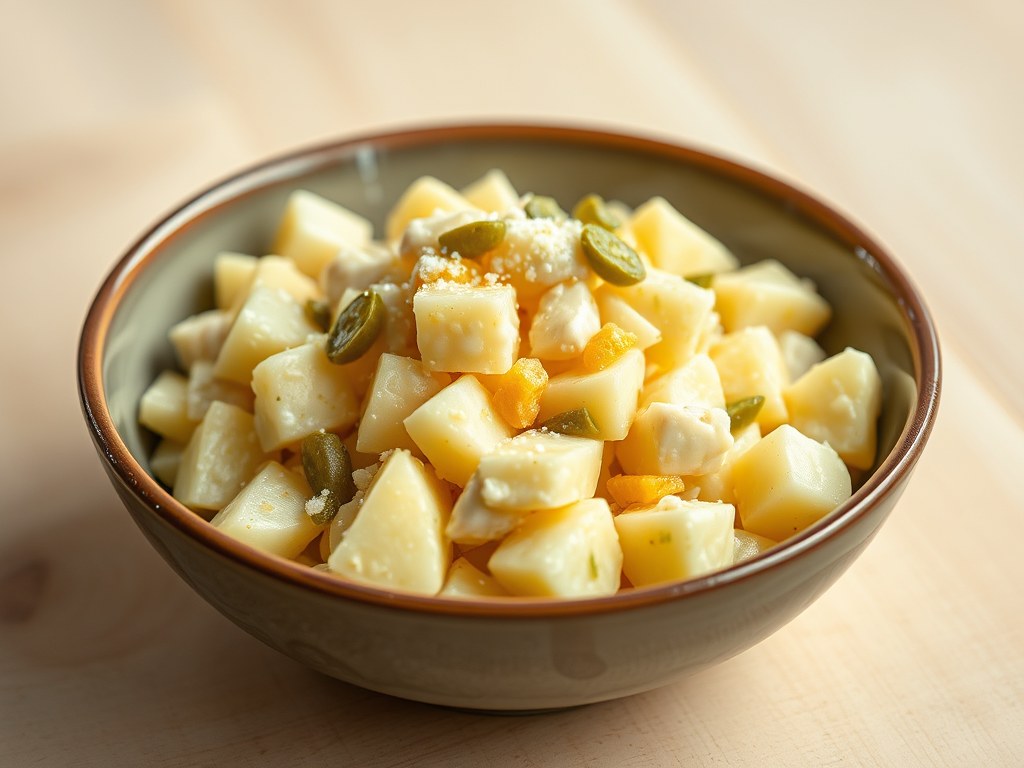 Kartoffelsalat- Aardappelsalade, AI-gegenereerde illustratie