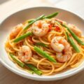 Katjang, Peultjes en Garnalen in Pasta