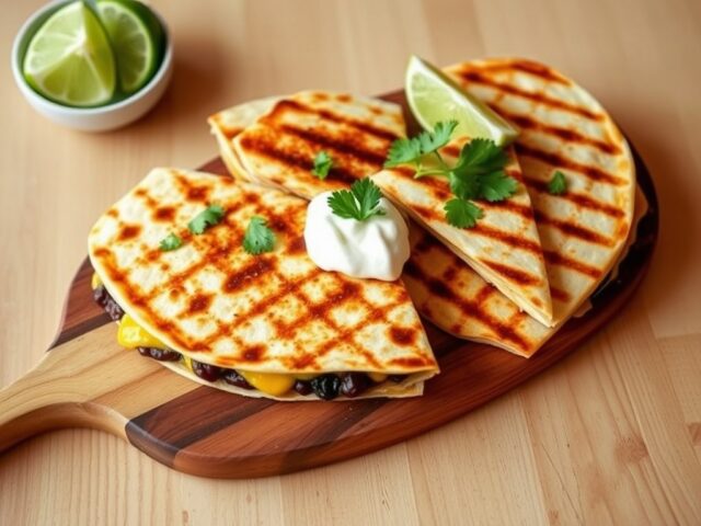 Keesadilla’s op de bbq