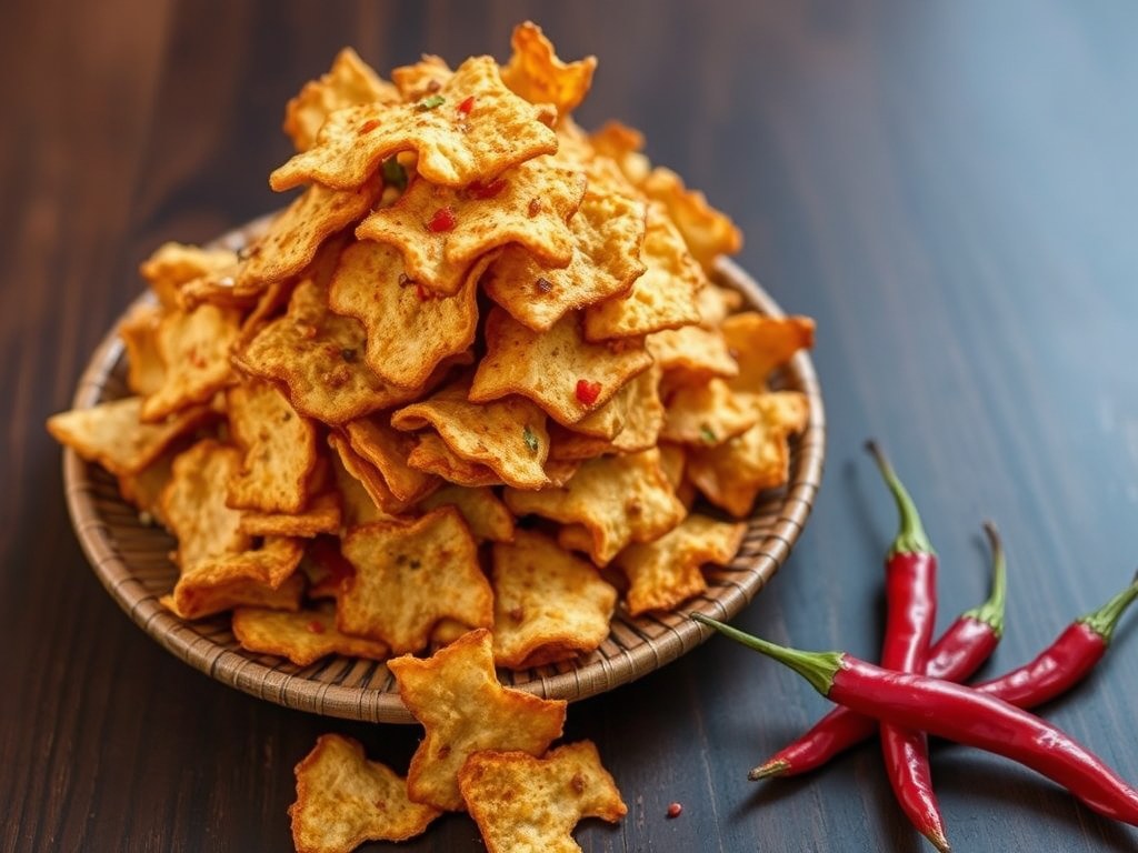Keripik tempeh, AI-gegenereerde illustratie