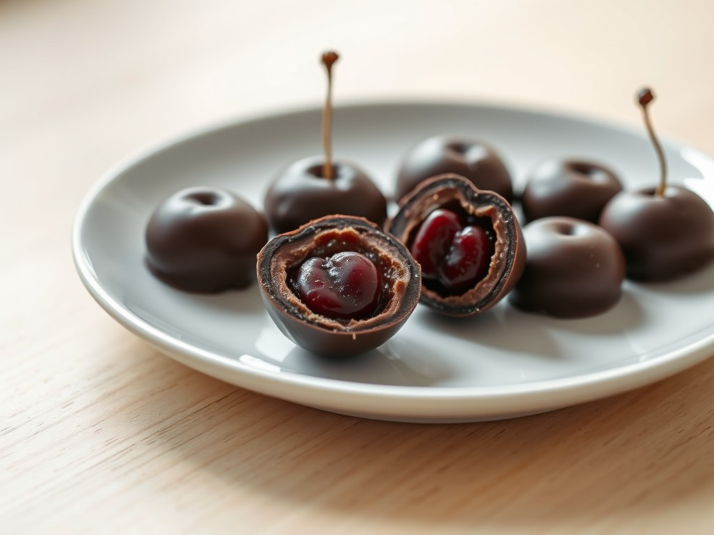 Kersenbonbons, AI-gegenereerde illustratie