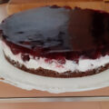 Kersentaart met een bodem van Choco Prince